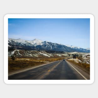 Colorado Mountains Road V2 Landscape Photography V1 Sticker